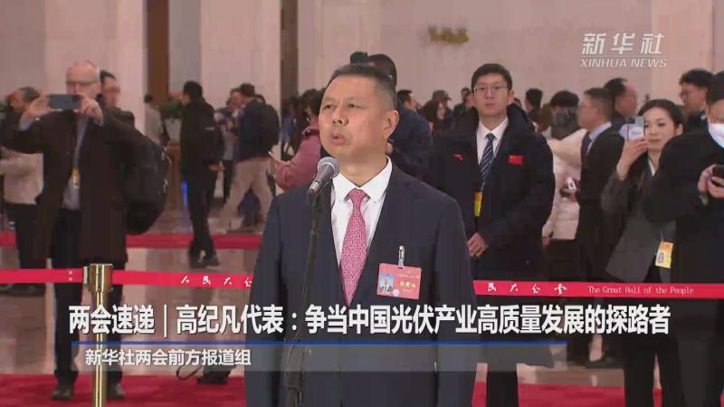 全国人大代表高纪凡：坚定不移开展自主创新